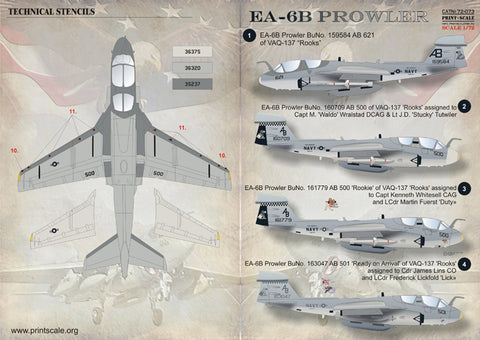 Print Scale 72-073 1/72 EA-6B Prowler 72-073 Scale 1/72