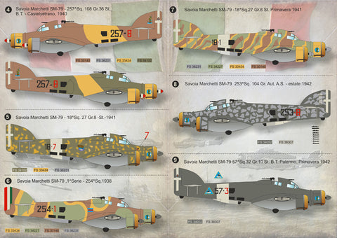 Print Scale 72-074 1/72 S.M. 79 Sparviero 72-074 Scale 1/72