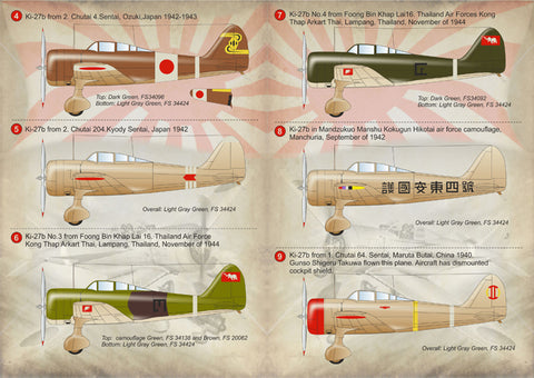Print Scale 72-080 1/72 Nakajima Ki-27 Nate