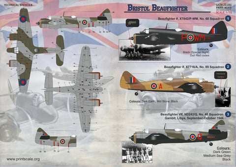 Print Scale 72-082 1/72 Bristol Beaufighter Part 1