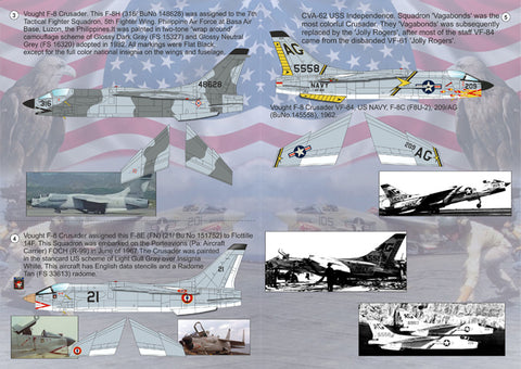 Print Scale 72-095 1/72 Vought F-8 Crusader