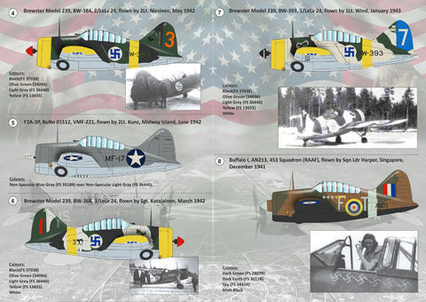 Print Scale 72-117 1/72 Brewster F2A Buffalo