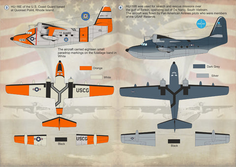 Print Scale 72-136 1/72 Grumman Albatros The complete set 2 leaf