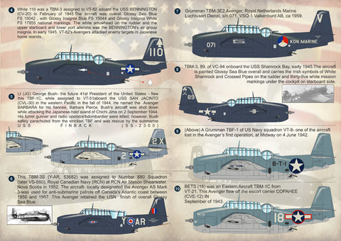 Print Scale 72-140 1/72 Grumman TBF Avenger