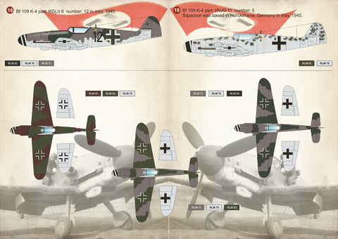 Print Scale 72-146 1/72 Messerschmitt Bf 109 K