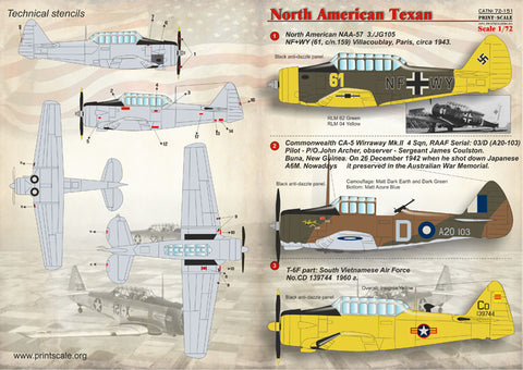 Print Scale 72-151 1/72 North American T-6 Texan