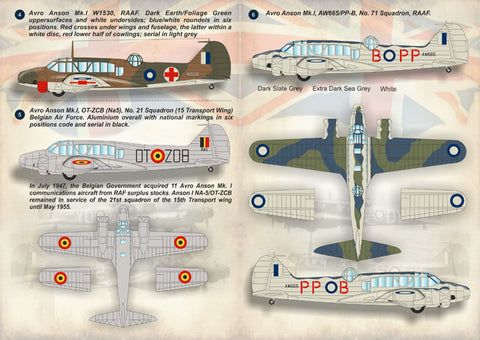 Print Scale 72-156 1/72 Avro Anson