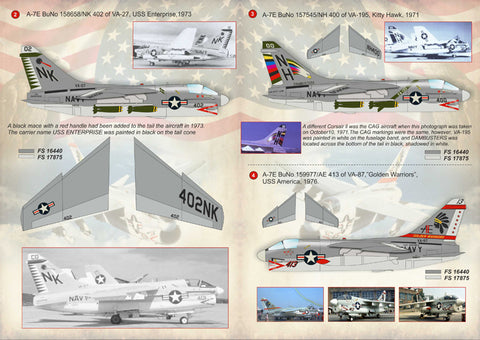 Print Scale 72-160 1/72 A-7 Corsair II Part-1+ A-7 Corsair II technical stencils