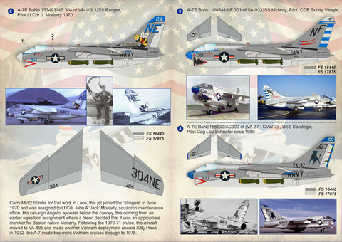Print Scale 72-161 1/72 A-7 Corsair II Part-2 + A-7 Corsair II technical stencils