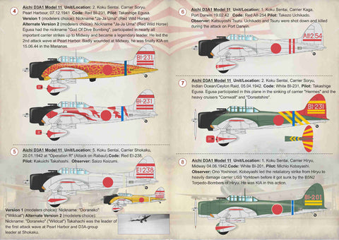 Print Scale 72-180 1/72 Aichi D3A1 Val