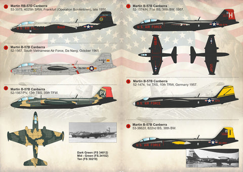Print Scale 72-193 1/72 B-57 Canberra Part 1  In the complete set 2 sheets