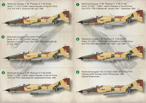 Print Scale 72-202 1/72 F-4 Phantom II Iranian Air Force