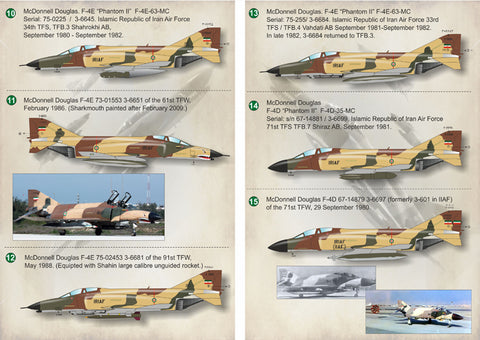 Print Scale 72-202 1/72 F-4 Phantom II Iranian Air Force