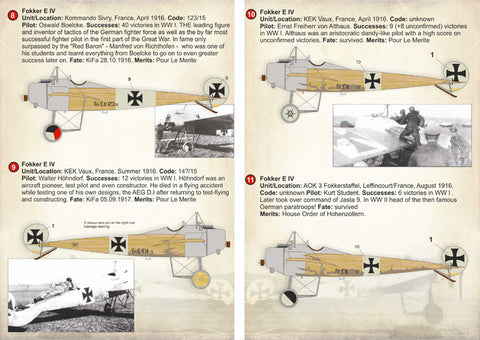 Print Scale 72-213 1/72 FoKker Eindecker Aces