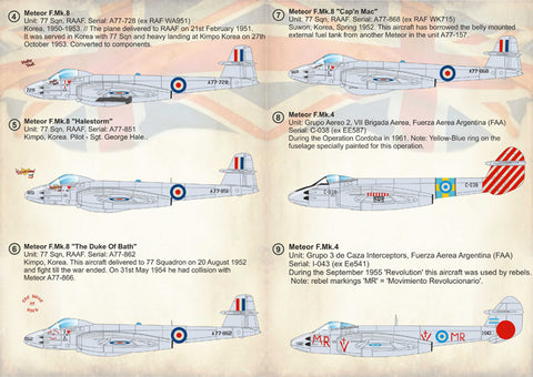 Print Scale 72-233 1/72 Gloster Meteor