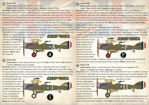 Print Scale 72-234 1/72 Bristol F.2B Aces of WW I