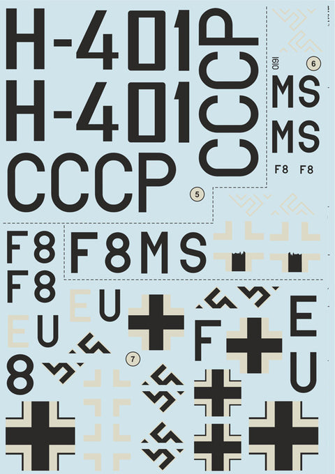 Print Scale 72-250 1/72 Focke-Wulf FW 200 CONDOR Part 2 In the complete set 2 sheets