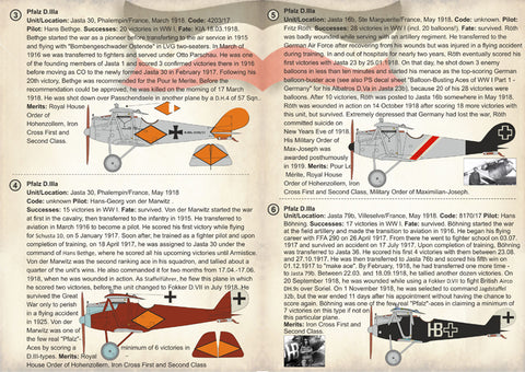 Print Scale 72-253 1/72 Pfalz D.IIIa Aces of World War I
