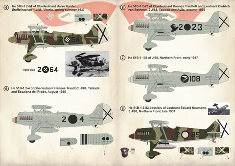 Print Scale 72-258 1/72 Aces of Legion Condor Part 1 He-51