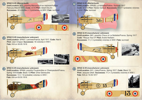 Print Scale 72-259 1/72 French SPAD S.VII