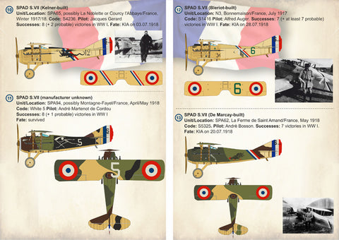 Print Scale 72-259 1/72 French SPAD S.VII