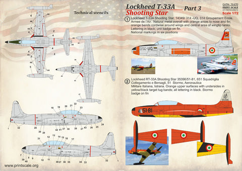 Print Scale 72-270 1/72 Lockheed T-33A Shooting Star Part 3