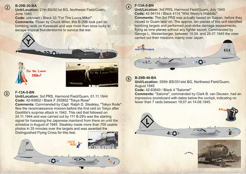 Print Scale 72-271 1/72 Boeing B-29 Superfortress Part 1  In the complete set 1,5 sheets