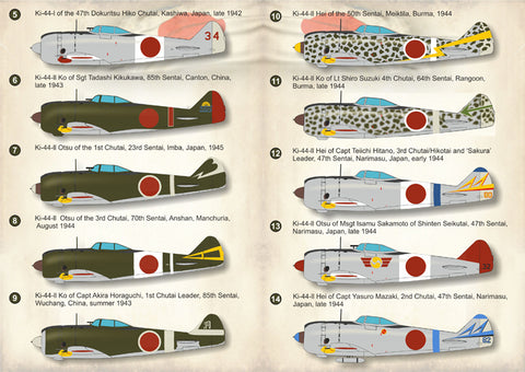Print Scale 72-276 1/72 Nakajima Ki-44 Tojo  Part 2