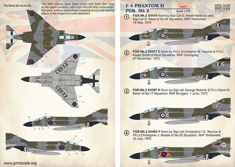 Print Scale 72-280 1/72 F-4 Phantom FGR.Mk 2 Part 1