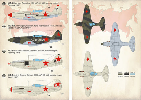 Print Scale 72-283 1/72 MIg-3 Aces of World War II