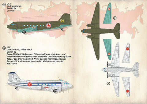 Print Scale 72-291 1/72 Lisunov Li-2 In the complete set 1,5 sheets