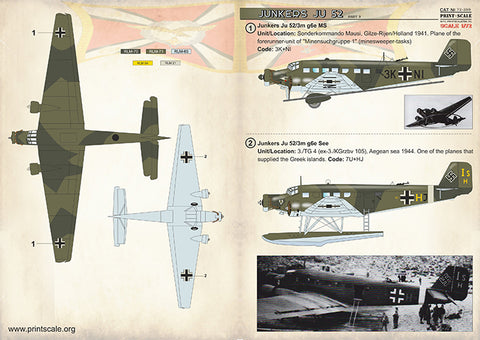 Print Scale 72-299 1/72 Junkers Ju 52  Part 3