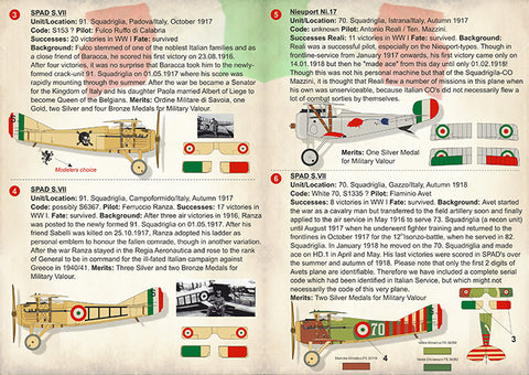 Print Scale 72-301 1/72 Italian Aces of WW Part 2