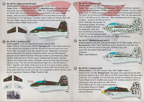 Print Scale 72-303 1/72 Messerschmitt ME-163 Komet