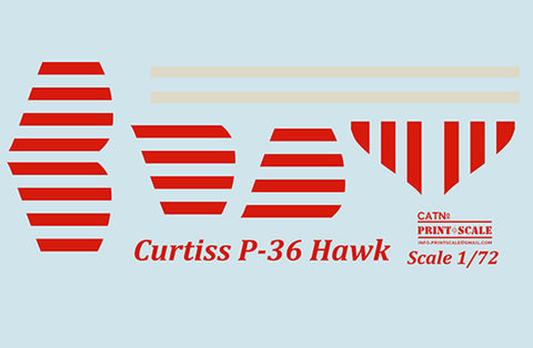 Print Scale 72-315 1/72 Curtiss P-36 Hawk 72-315 Scale 1/72