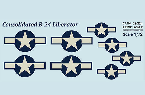 Print Scale 72-324 1/72 B-24 Liberator Part 2 In the complete set 1,5 sheets