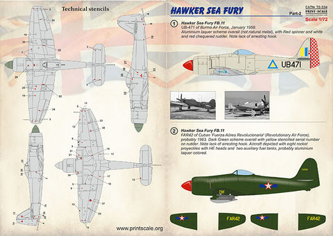 Print Scale 72-334 1/72 Hawker Sea Fury Part 2