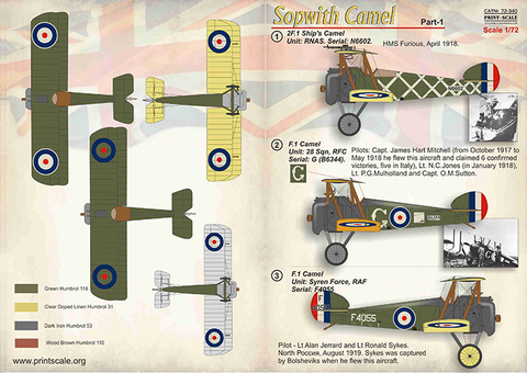 Print Scale 72-340 1/72 Sopwich Camel