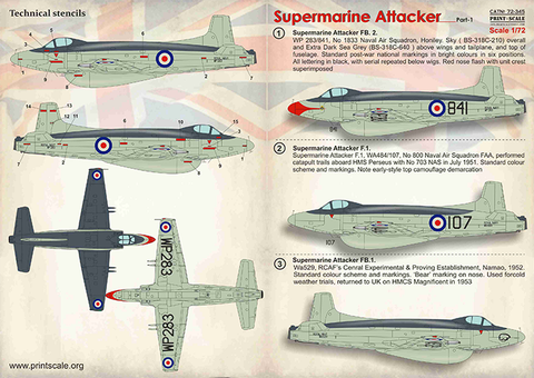 Print Scale 72-345 1/72 Supermarine Attaker   Part 1