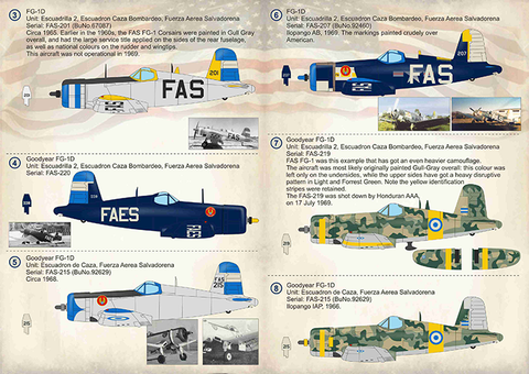 Print Scale 72-351 1/72 F4U Corsair Salvador In the complete set 1,5 sheets
