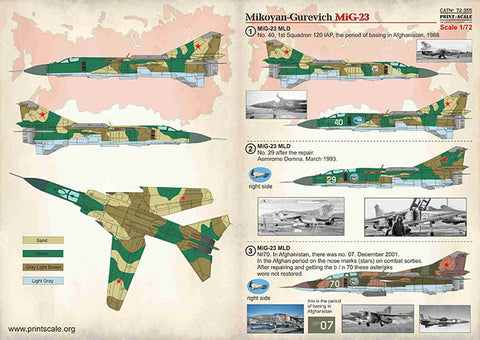 Print Scale 72-355 1/72 Mikoyan-Gurevich MiG-23