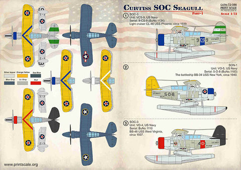 Print Scale 72-356 1/72 Curtiss SOC Seagull  Part 1