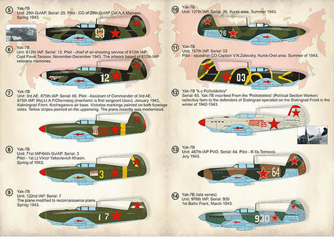 Print Scale 72-363 1/72 Yakovlev Yak-7