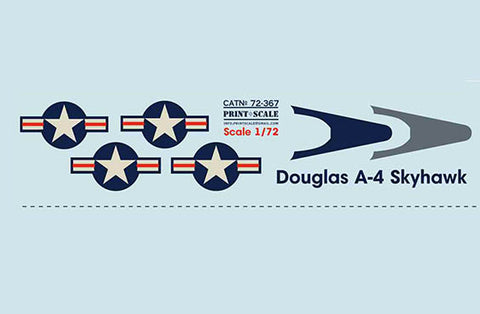 Print Scale 72-367 1/72 Douglas A4 Skyhawk. Part 1 In the complete set 1,5 sheets