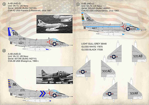 Print Scale 72-367 1/72 Douglas A4 Skyhawk. Part 1 In the complete set 1,5 sheets