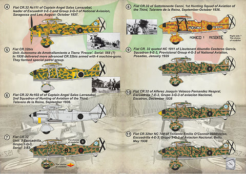 Print Scale 72-379 1/72 Fiat Cr.32 Spanish Civil War