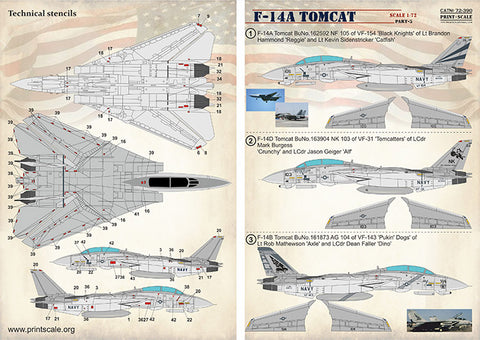 Print Scale 72-390 1/72 Tomcat F-14 A Part 3