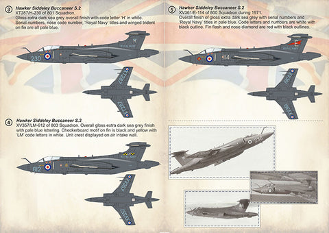 Print Scale 72-401 1/72 Hawker Siddeley Buccaneer Part 1 The complete set 1,5 leaf