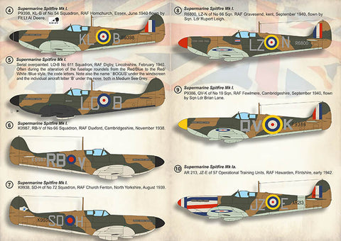 Print Scale 72-403 1/72 Supermarine Spitfire Mk.I 72-403 Scale 1/72