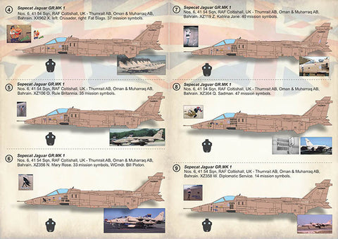 Print Scale 72-405 1/72 SEPECAT Jaguar GR.1 / GR.3 RAF Gulf War 72-405 Scale 1/72